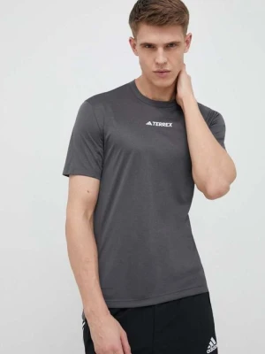 adidas TERREX t-shirt sportowy Multi kolor szary gładki HM4048