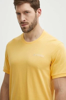 adidas TERREX t-shirt sportowy Xploric kolor żółty gładki IN4616