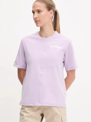 adidas TERREX t-shirt treningowy Multi damski kolor fioletowy JN3890