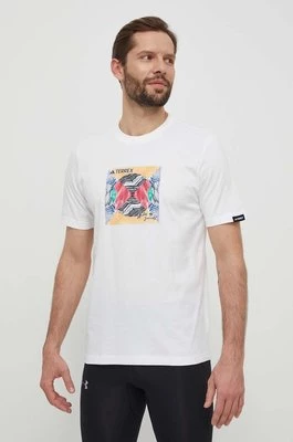 adidas TERREX t-shirt TX Unite męski kolor biały z nadrukiem IM8366