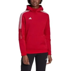 adidas Tiro 21 Sweat Hoodie GM7327, Damskie, Czerwone, bluzy, bawełna, rozmiar: XS adidas performance