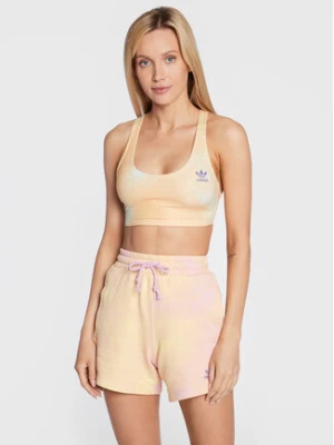 adidas Top Allover Print HL6596 Beżowy Slim Fit