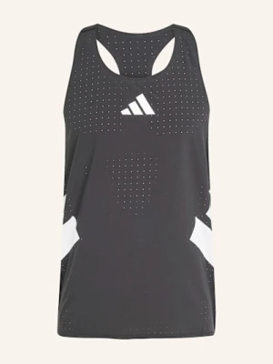 Adidas Top Do Biegania Adizero Road To Records Singlet schwarz