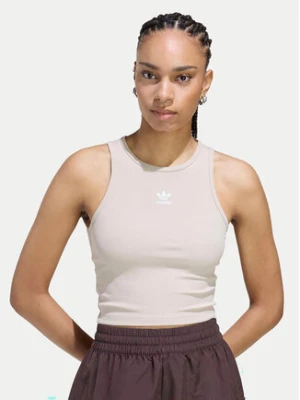 adidas Top Essentials KD3822 Beżowy Slim Fit