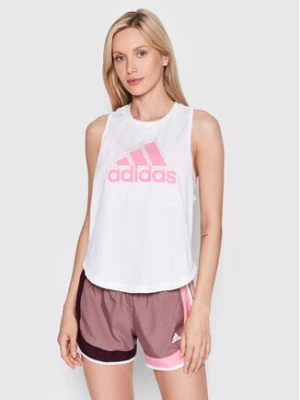 adidas Top Made For Training HK2592 Biały Regular Fit