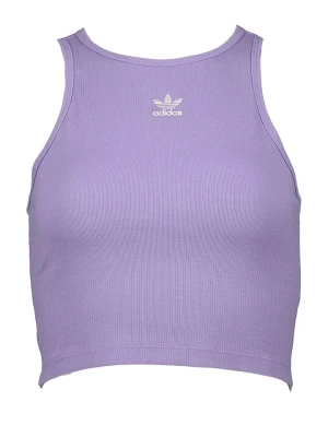 adidas Top "Rib" w kolorze fioletowym rozmiar: XS