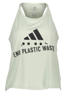 adidas Top sportowy w kolorze zielonym rozmiar: L