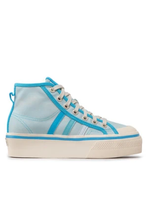 adidas Trampki Nizza Platform Mid GX4604 Niebieski