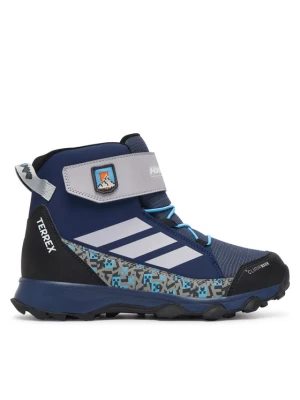 adidas Trekkingi Minecraft Terrex Snow Cf Climawarm Winter Shoes Kids KJ6489 Niebieski
