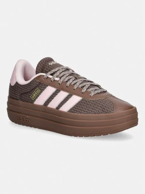 adidas VL Court Bold sneakersy damskie brązowy