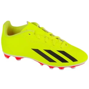 adidas X Crazyfast Club Jr FXG IF0717, Dla chłopca, Żółte, buty piłkarskie - korki, skóra syntetyczna, rozmiar: 38 adidas performance