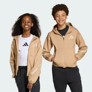 adidas Z.N.E. Bluza dresowa Full-Zip Hooded brązowy