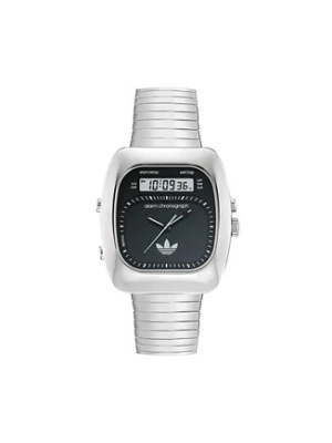adidas Zegarek Retro Wave Three Chronograph AOSY25013 Srebrny