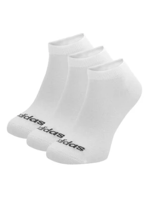adidas Zestaw 3 par niskich skarpet unisex HT3447 3-PACK Biały