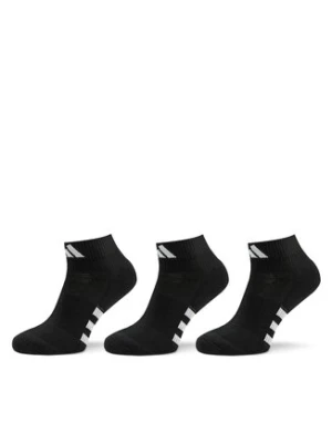 adidas Zestaw 3 par niskich skarpet unisex Performance Cushioned Mid-Cut Socks 3 Pairs IC9519 Czarny