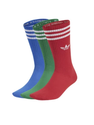 adidas Zestaw 3 par wysokich skarpet unisex High Crew JJ1985 Kolorowy