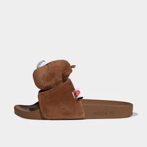 Adilette adidas Originals brązowy