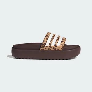 adilette Platform Slides Adidas brązowy