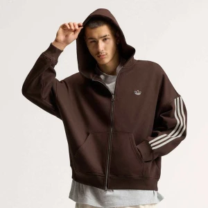 adiSignature 3 Stripes Full Zip Hoodie adidas Originals brązowy