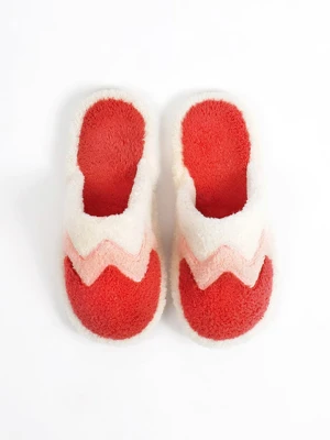 admas Kapcie w kolorze czerwono-jasnoróżowym rozmiar: 38/39