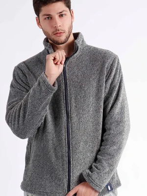 admas Kurtka pluszowa w kolorze szarym rozmiar: L