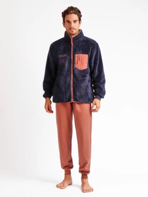 admas Kurtka polarowa "new plan" w kolorze granatowym rozmiar: XL