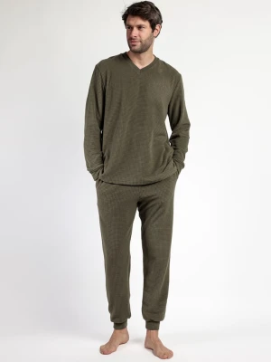 admas Piżama "Admas home" w kolorze khaki rozmiar: XXL