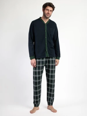 admas Piżama "Admas Maglific" w kolorze granatowo-zielonym rozmiar: XXL