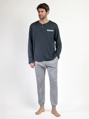 admas Piżama "Classic" w kolorze granatowym rozmiar: XL