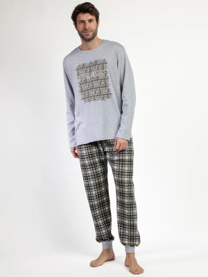 admas Piżama "Never Give Up" w kolorze szarym rozmiar: L