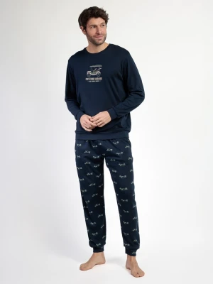 admas Piżama "Old school" w kolorze granatowym rozmiar: M