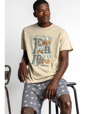 admas Piżama w kolorze beżowo-szarym rozmiar: L