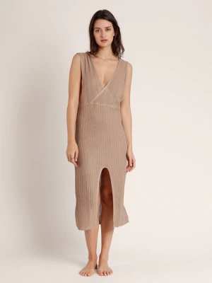 admas Sukienka w kolorze beżowym rozmiar: L/XL