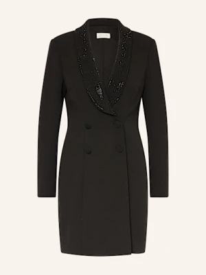 Adrianna Papell Długi Blezer Z Ozdobnymi Kamykami schwarz