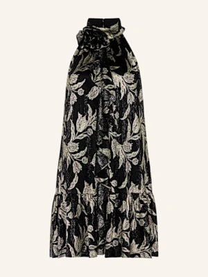 Adrianna Papell Sukienka Koktajlowa Z Błyszczącą Przędzą I Wolantami schwarz