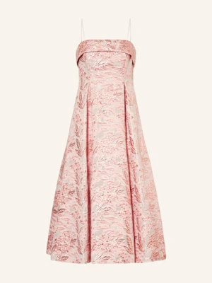 Adrianna Papell Sukienka Koktajlowa Z Brokatu Z Błyszczącą Nicią rosegold