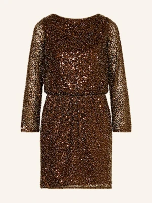 Adrianna Papell Sukienka Koktajlowa Z Cekinami braun