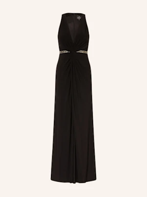 Adrianna Papell Sukienka Wieczorowa Z Ozdobnymi Kamykami schwarz
