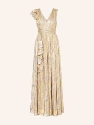 Adrianna Papell Suknia Wieczorowa Z Brokatową Przędzą gold