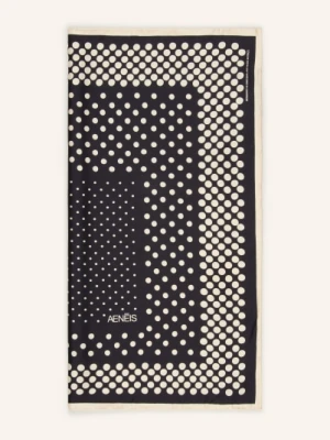 Aeneis Jedwabna Chustka schwarz