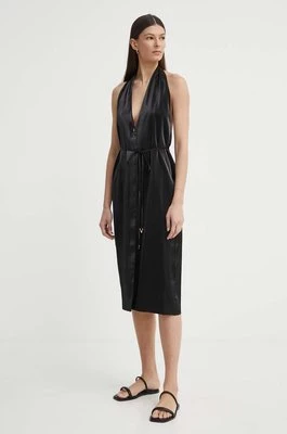 AERON sukienka SERAPHINE kolor czarny midi prosta AW24SSDR517491