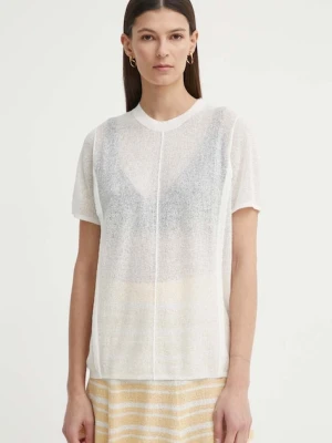 AERON t-shirt z domieszką lnu CAYMEN