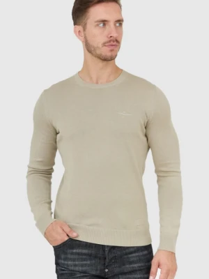 AERONAUTICA MILITARE Beżowy sweter męski, Rozmiar XXL