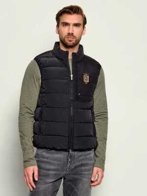 Aeronautica Militare Bezrękawnik | Slim Fit czarny