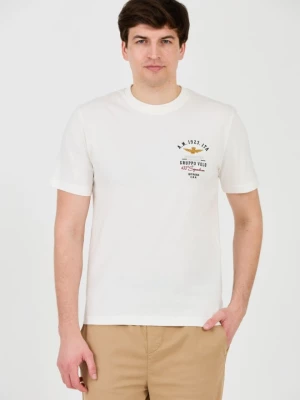 AERONAUTICA MILITARE Biały t-shirt Short Sleeve