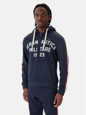 Aeronautica Militare Bluza 261FE2070UF00677 Granatowy Comfort Fit