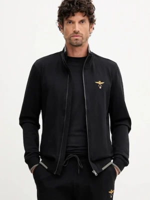 Aeronautica Militare bluza męska kolor czarny z aplikacją FE1956UF00459
