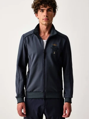 Aeronautica Militare bluza rozpinana męska z wiskozą niebieski