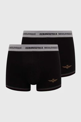 Aeronautica Militare bokserki 2-pack męskie kolor czarny AM1UBX004