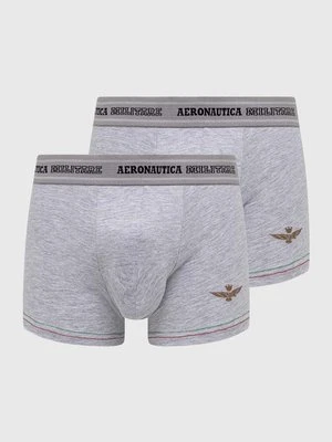 Aeronautica Militare bokserki 2-pack męskie kolor szary AM1UBX003